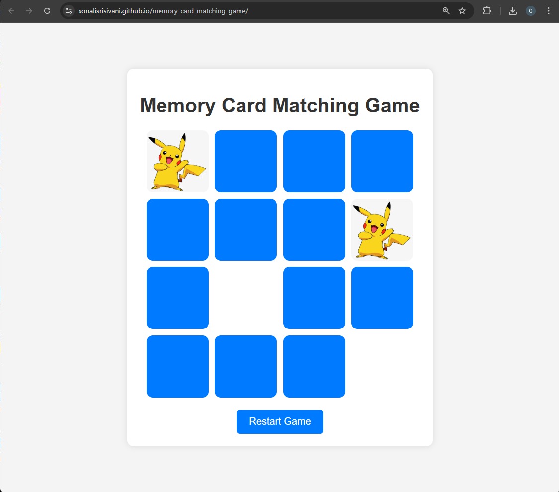 Memory-card Matching Game Image